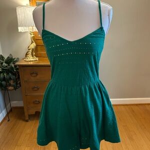 Divided Teal Eyelet Romper Size 4